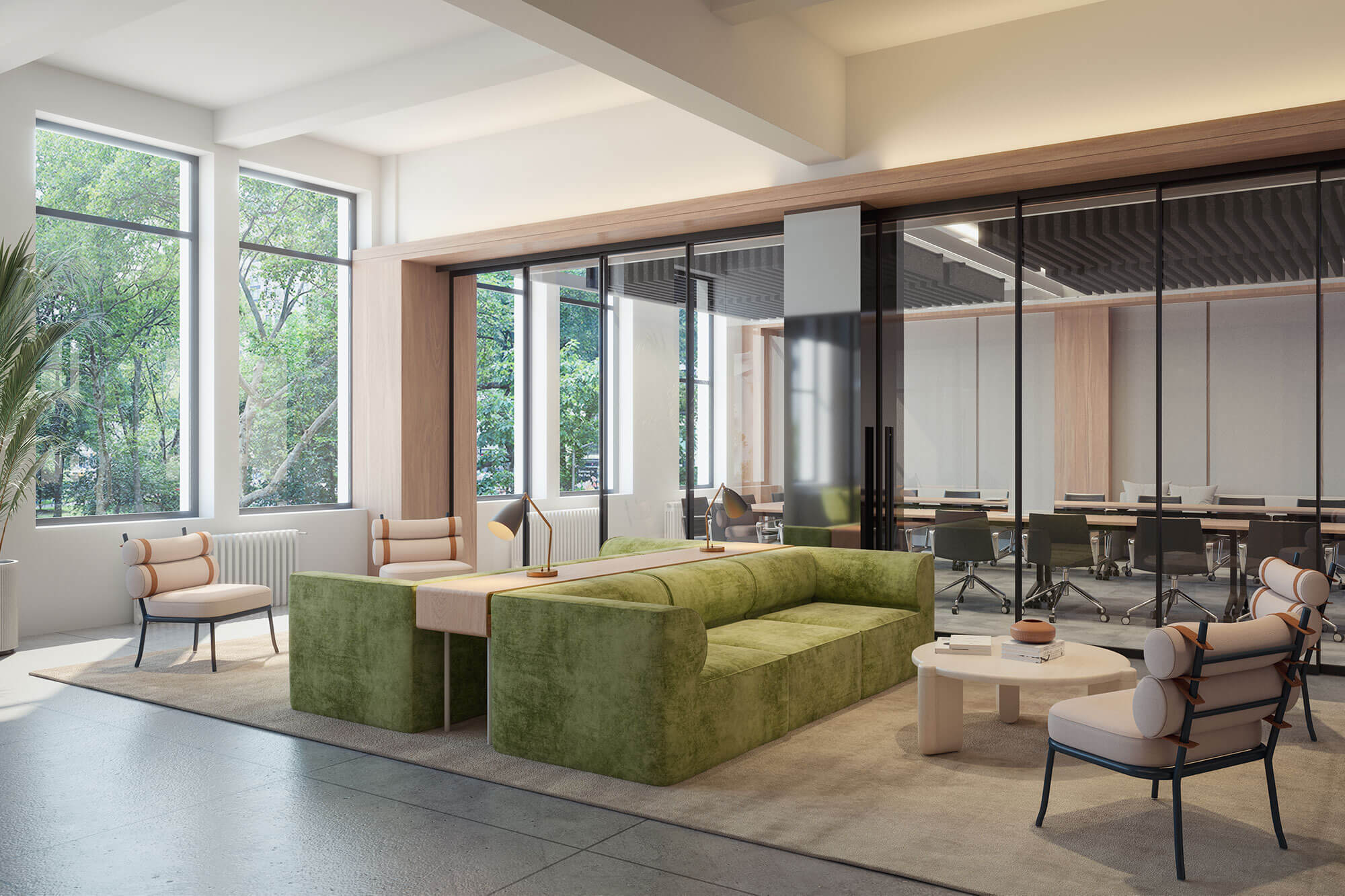 A stunning boutique office space facing Madison Square Park
